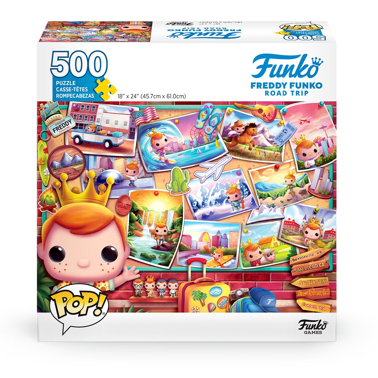 Pop! Puzzle – Freddy Funko across America